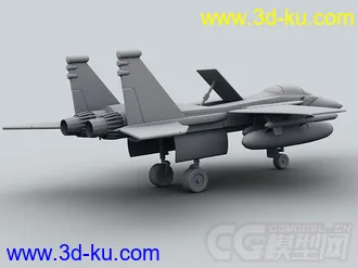 3D打印模型战斗机，白模的图片