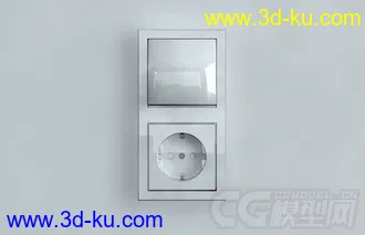 3D打印模型插座，写实，开关的图片