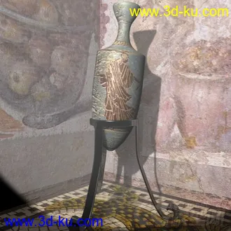 3D打印模型瓶子，复古，罗马的图片