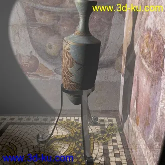 3D打印模型瓶子，复古，罗马的图片