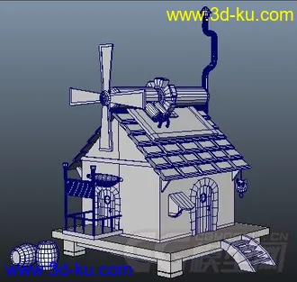3D打印模型Q版建筑 UV已展的图片