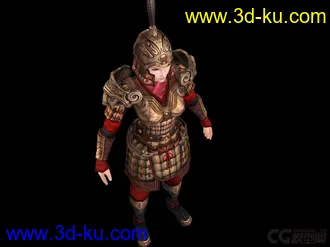3D打印模型古代女兵的图片