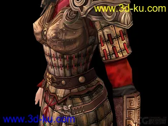 3D打印模型古代女兵的图片