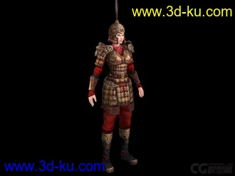 3D打印模型古代女兵的图片