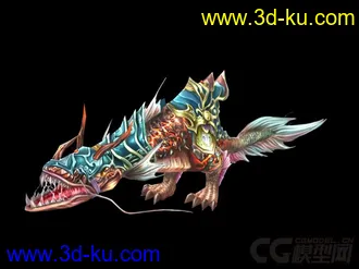 海底龙怪，怪兽模型的图片