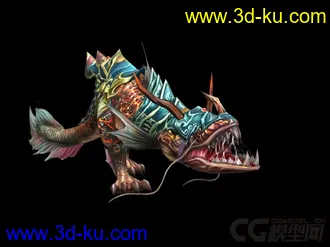海底龙怪，怪兽模型的图片