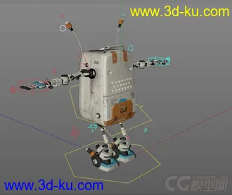 3D打印模型小机器人 vacbot的图片