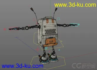 3D打印模型小机器人 vacbot的图片
