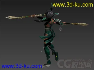 3D打印模型LOL阿卡丽（八个动作）贴图材质齐全的图片