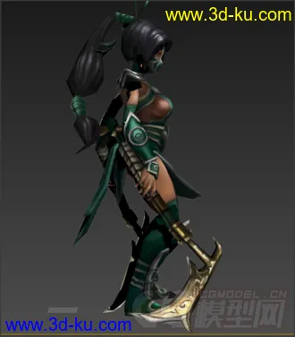 3D打印模型LOL阿卡丽（八个动作）贴图材质齐全的图片