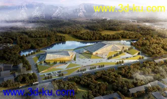 剧院只有地面建筑模型和材质其他的都没有的图片