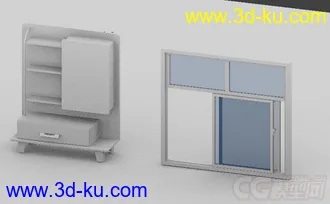 [blender模型]窗子,柜子的图片