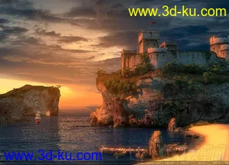 3D打印模型码头小场景的图片
