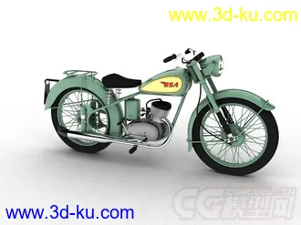 3D打印模型写实摩托车，精模的图片