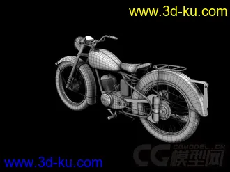 3D打印模型写实摩托车，精模的图片