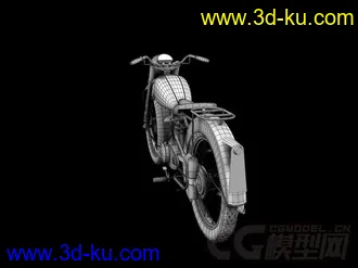 3D打印模型写实摩托车，精模的图片