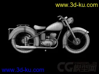 3D打印模型写实摩托车，精模的图片