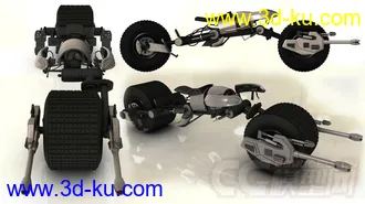 3D打印模型蝙蝠侠摩托车的图片