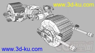 3D打印模型蝙蝠侠摩托车的图片