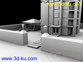3D打印模型楼房的图片