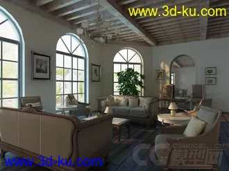 3D打印模型客厅的图片