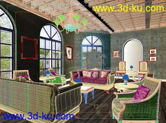 3D打印模型客厅的图片