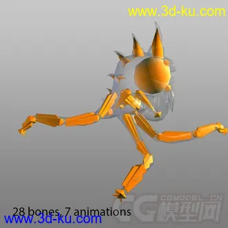 3D打印模型邪恶怪物 带动作的图片
