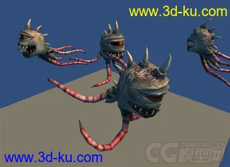 3D打印模型邪恶怪物 带动作的图片