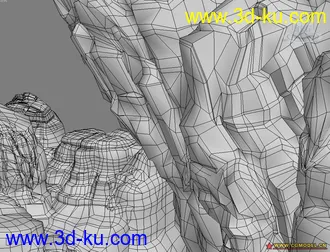 3D打印模型一个做2D游戏专用的山的图片