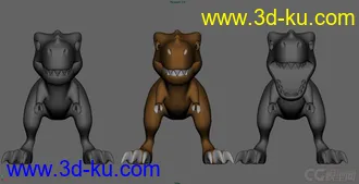 3D打印模型Q版恐龍的图片
