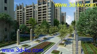 3D打印模型建筑动画场景的图片