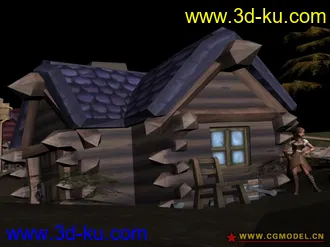 3D打印模型TORCHLIGHT 火炬之光 场景 战士 狗 带贴图的图片