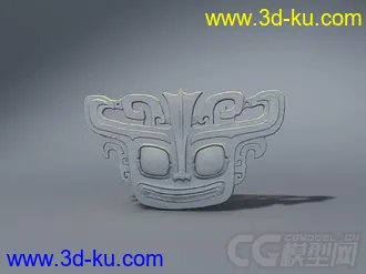 3D打印模型三星堆出土文物系列之青铜兽面的图片