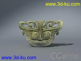 3D打印模型三星堆出土文物系列之青铜兽面的图片