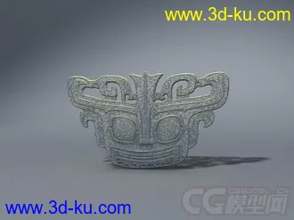 3D打印模型三星堆出土文物系列之青铜兽面的图片