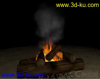 3D打印模型c4d 篝火的图片