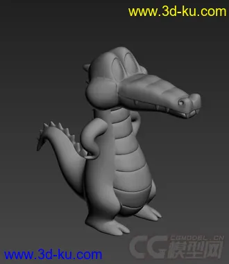 3D打印模型卡通鳄鱼的图片