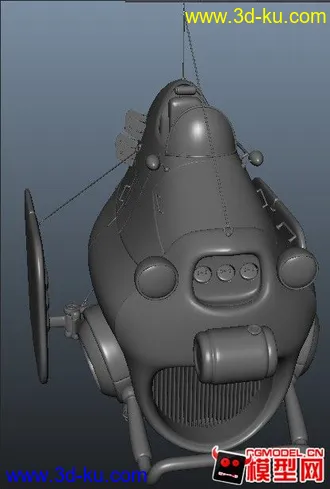 3D打印模型一个外国的卡通飞机的图片