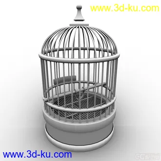 一个鸟笼子，有OBJ模型的图片