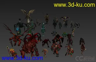 3D打印模型英雄无敌6全套怪物合集的图片
