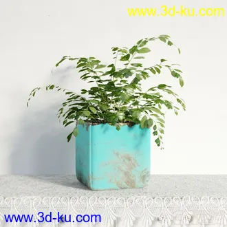 3D打印模型写实盆栽，花，高精的图片