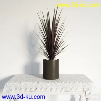 3D打印模型写实盆栽，花，高精的图片