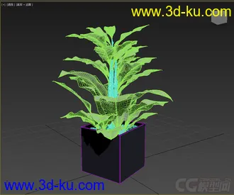 3D打印模型盆栽，花，高精写实的图片