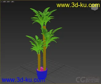 3D打印模型盆景，盆栽，花，高精，写实的图片