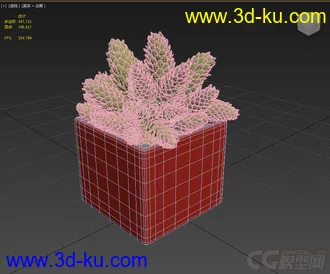 3D打印模型盆景，盆栽，花，高精，写实的图片
