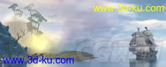 3D打印模型高精细节3D船模"胜利"号 海军舰艇的图片