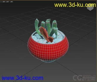 3D打印模型盆景，盆栽，花，高精，写实，多肉的图片
