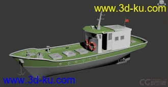3D打印模型16m渔船 捕捞船 水产渔业船只  原创的图片