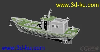 3D打印模型16m渔船 捕捞船 水产渔业船只  原创的图片