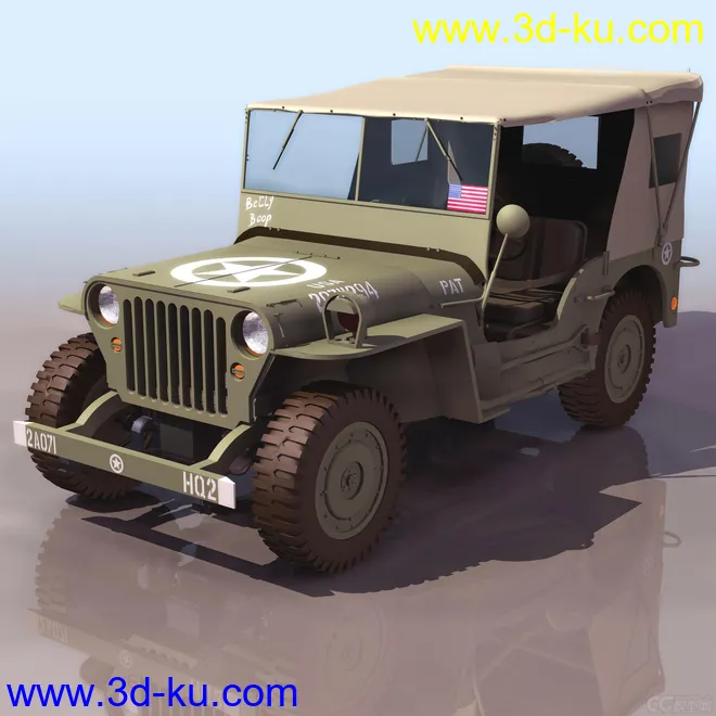 WILLYS 军用汽车模型的图片1